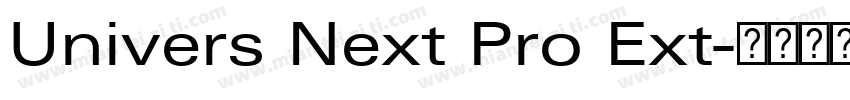 Univers Next Pro Ext字体转换